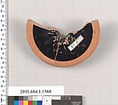 Terracotta fragment of a kylix (drinking cup), Terracotta, Greek, Attic