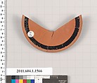 Terracotta fragment of a kylix (drinking cup), Terracotta, Greek, Attic