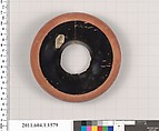 Terracotta fragment of a kylix (drinking cup), Terracotta, Greek, Attic