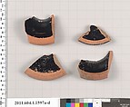Terracotta fragments of kylikes (drinking cups), Terracotta, Greek, Attic