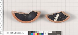 Terracotta fragments of kylikes (drinking cups), Terracotta, Greek, Attic