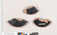 Terracotta fragments of kylikes (drinking cups), Terracotta, Greek, Attic