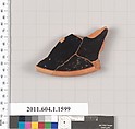 Terracotta fragment of a kylix? (drinking cup), Terracotta, Greek, Attic
