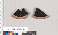 Terracotta fragments of kylikes (drinking cups), Terracotta, Greek, Attic