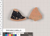 Terracotta fragments of kylikes (drinking cups), Terracotta, Greek, Attic
