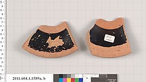 Terracotta fragments of kylikes (drinking cups), Terracotta, Greek, Attic
