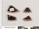Terracotta fragments of kylikes (drinking cups), Terracotta, Greek, Attic