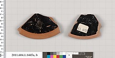 Terracotta fragments of kylikes (drinking cups), Terracotta, Greek, Attic