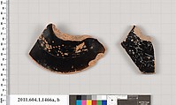 Terracotta fragments of kylikes (drinking cups), Terracotta, Greek, Attic