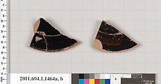 Terracotta fragments of kylikes (drinking cups), Terracotta, Greek, Attic