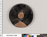 Terracotta fragment of a kylix (drinking cup), Terracotta, Greek, Attic