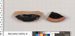 Terracotta fragments of kylikes (drinking cups), Terracotta, Greek, Attic