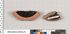 Terracotta fragments of kylikes (drinking cups), Terracotta, Greek, Attic