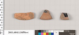 Terracotta fragments of kylikes (drinking cups), Terracotta, Greek, Attic