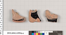 Terracotta fragments of kylikes (drinking cups), Terracotta, Greek, Attic