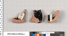 Terracotta fragments of kylikes (drinking cups), Terracotta, Greek, Attic