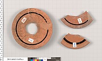 Terracotta fragments of kylikes (drinking cups), Terracotta, Greek, Attic
