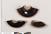 Terracotta fragments of kylikes (drinking cups), Terracotta, Greek, Attic