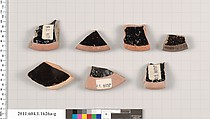 Terracotta fragments of kylikes (drinking cups), Terracotta, Greek, Attic