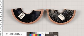 Terracotta fragments of kylikes (drinking cups), Terracotta, Greek, Attic