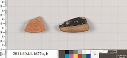 Terracotta fragments of kylikes (drinking cups), Terracotta, Greek, Attic