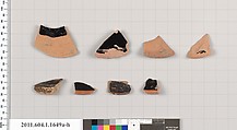 Terracotta fragments of kylikes (drinking cups), Terracotta, Greek, Attic