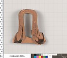 Terracotta fragment of a kylix (drinking cup), Terracotta, Greek, Attic
