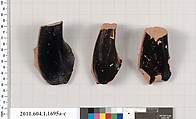 Terracotta fragments of kylikes (drinking cups), Terracotta, Greek, Attic