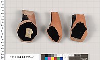 Terracotta fragments of kylikes (drinking cups), Terracotta, Greek, Attic