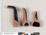 Terracotta fragments of kylikes (drinking cups), Terracotta, Greek, Attic