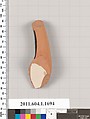 Terracotta fragment of a kylix (drinking cup), Terracotta, Greek, Attic