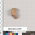 Terracotta fragment of a kylix (drinking cup), Terracotta, Greek, Attic