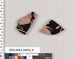 Terracotta fragments of kylikes (drinking cups), Terracotta, Greek, Attic
