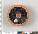 Terracotta fragment of a kylix (drinking cup), Terracotta, Greek, Attic