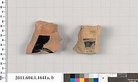 Terracotta fragments of kylikes (drinking cups), Terracotta, Greek, Attic