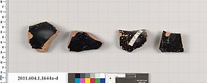 Terracotta fragments of kylikes (drinking cups), Terracotta, Greek, Attic