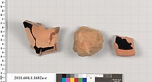 Terracotta fragments of kylikes (drinking cups), Terracotta, Greek, Attic