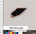 Terracotta rim fragment of a kylix (drinking cup), Terracotta, Greek, Attic