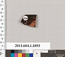 Terracotta rim fragment of a kylix (drinking cup), Terracotta, Greek, Attic
