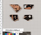 Terracotta rim fragments of kylikes (drinking cups), Terracotta, Greek, Attic