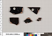 Terracotta rim fragments of kylikes (drinking cups), Terracotta, Greek, Attic