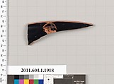 Terracotta rim fragment of a kylix (drinking cup), Terracotta, Greek, Attic