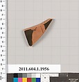 Terracotta rim fragment of a kylix (drinking cup), Terracotta, Greek, Attic