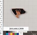Terracotta rim fragment of a kylix (drinking cup), Terracotta, Greek, Attic