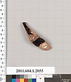 Terracotta rim fragment of a kylix (drinking cup), Terracotta, Greek, Attic