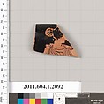 Terracotta rim fragment of a kylix (drinking cup), Terracotta, Greek, Attic