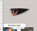 Terracotta rim fragment of a kylix (drinking cup), Terracotta, Greek, Attic