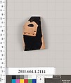 Terracotta rim fragment of a kylix (drinking cup), Terracotta, Greek, Attic