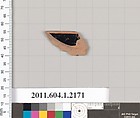 Terracotta rim fragment of a kylix (drinking cup), Terracotta, Greek, Attic