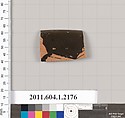 Terracotta rim fragment of a kylix (drinking cup), Terracotta, Greek, Attic
